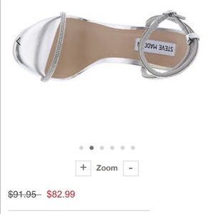 Steve Madden festive silver